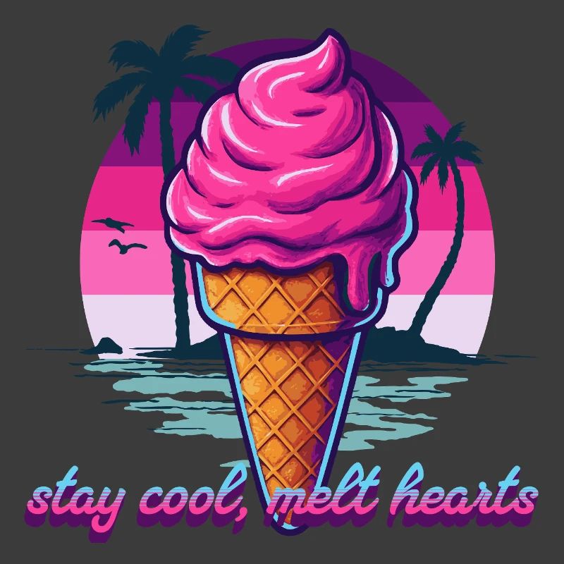 Pink Eiscreme Sunset Design