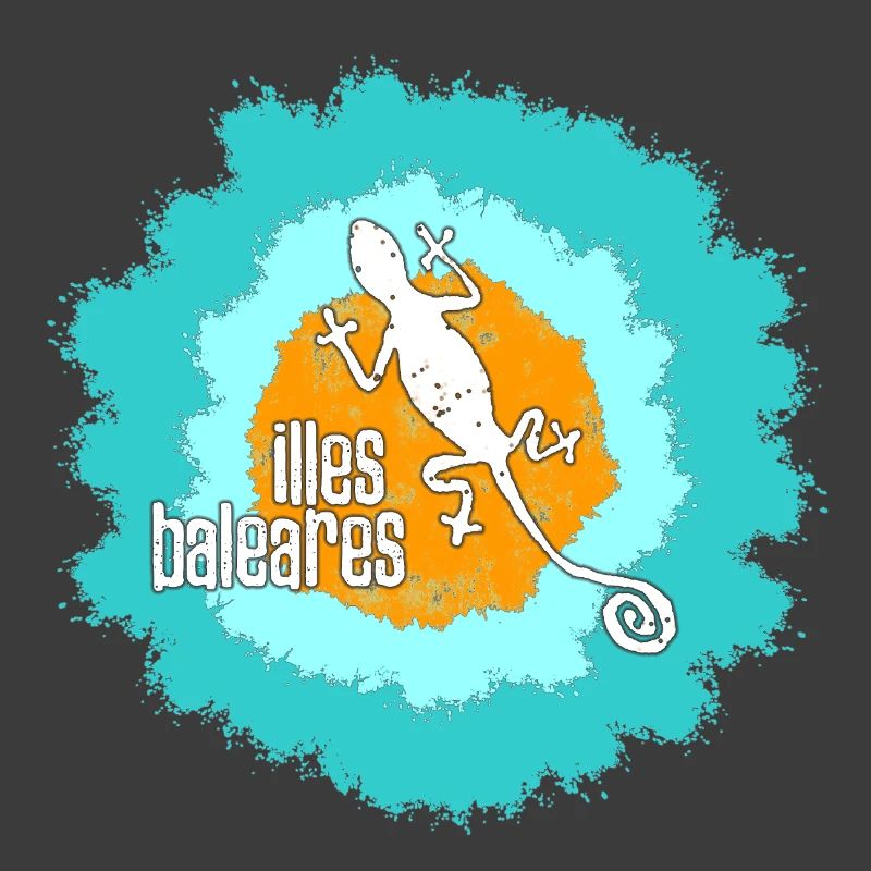 Baleares Gecko Illustration