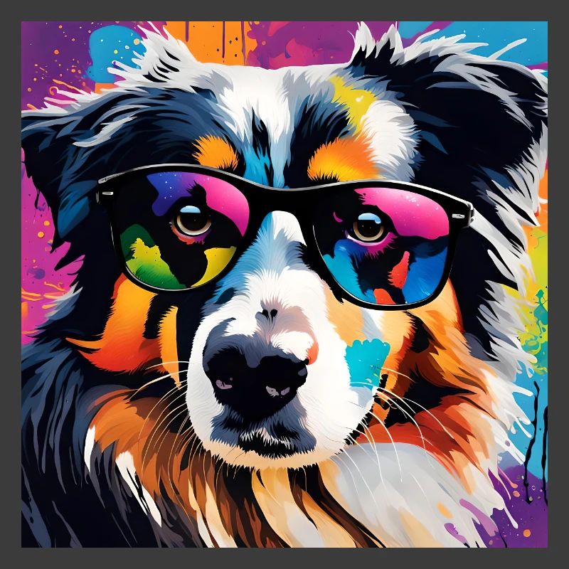 Australian Shepherd bunt Aussi