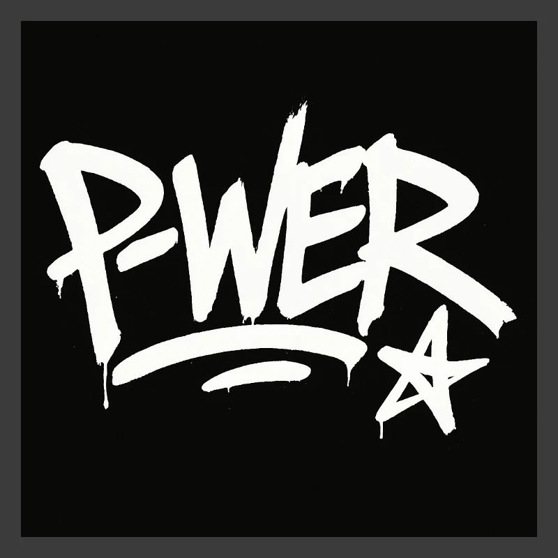 Graffiti-Stil Power-Text-Design