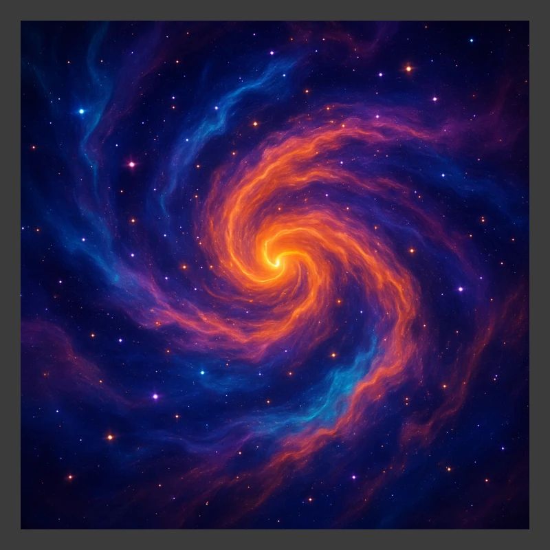 Vortex galactique dans l’espace