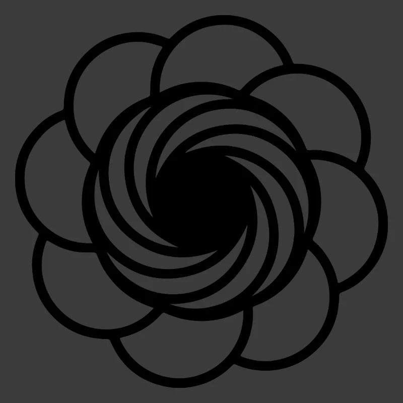 Kosmische Vortex-Blume