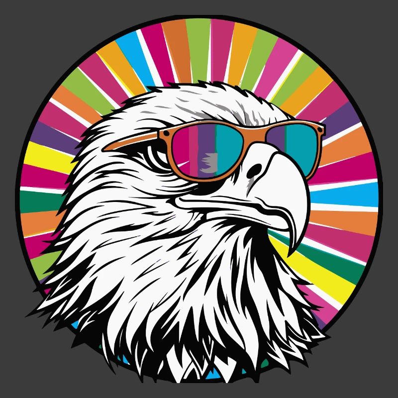 Eagle with sunglasses