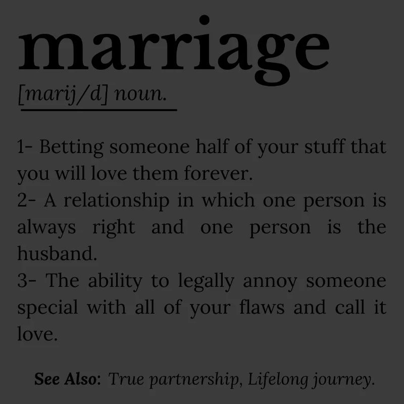 Ehe Lustige Definition
