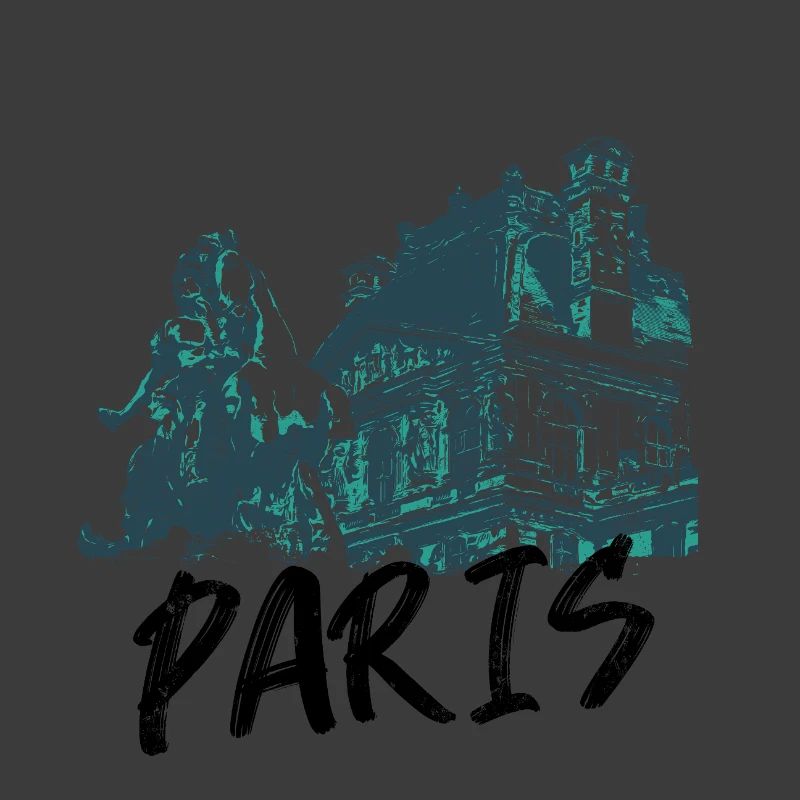 Paris, Reiterstandbild und Architektur