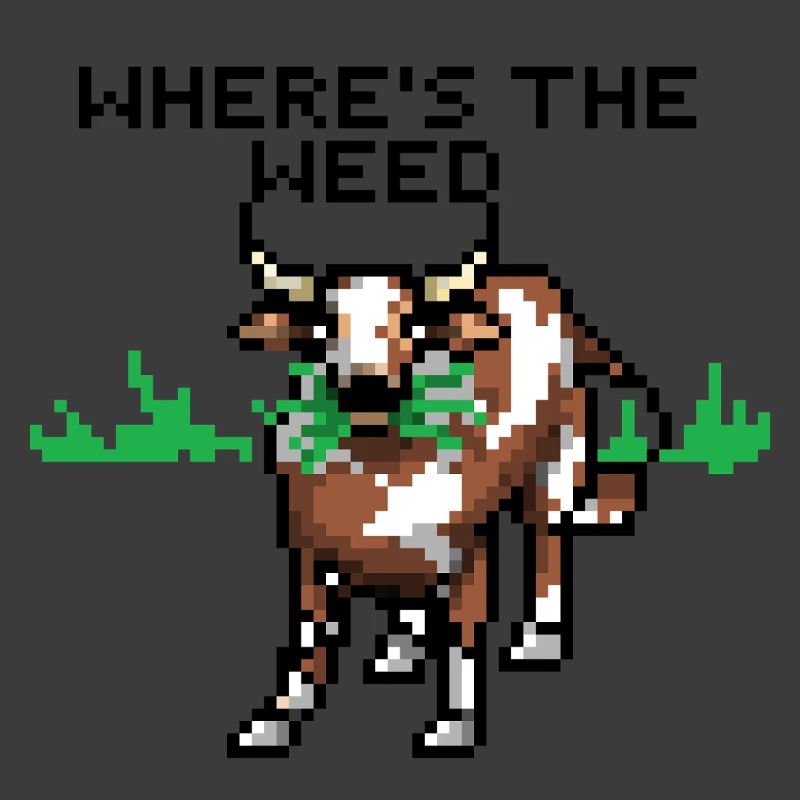 Pixelart Kuh