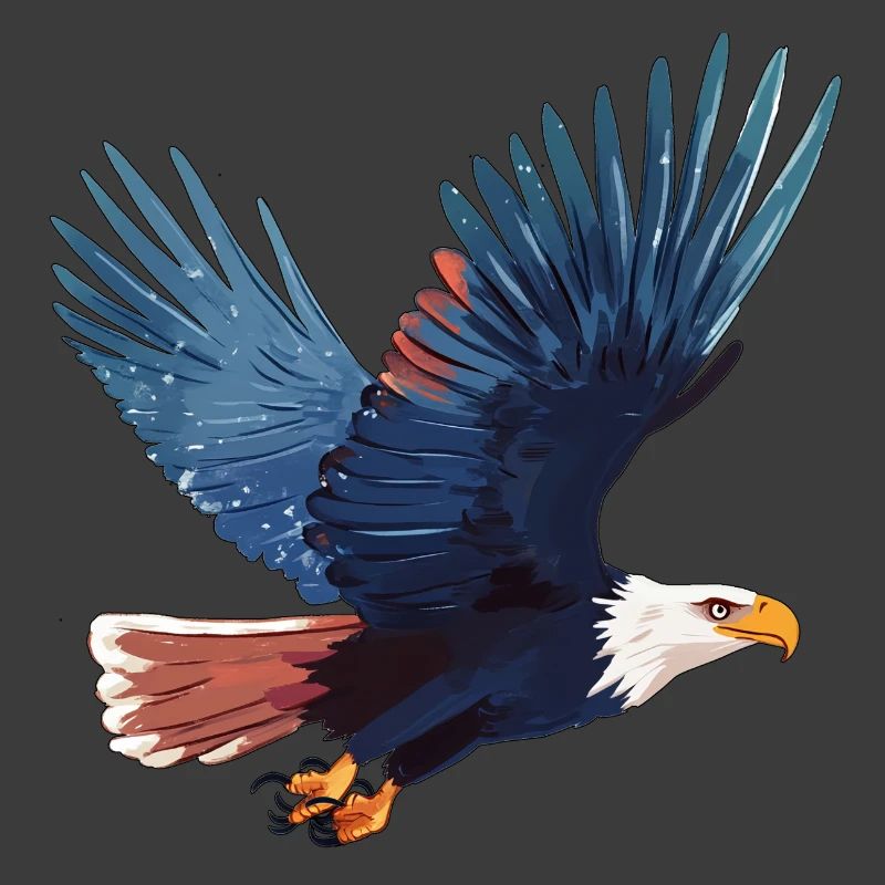 Pygargue à queue blanche en vol