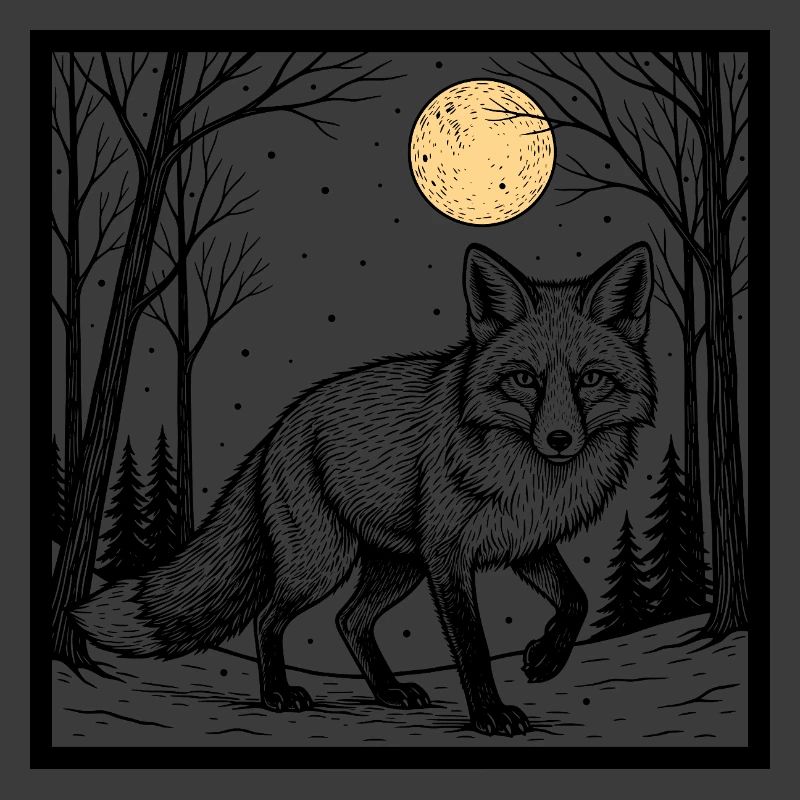 Fuchs im Winterwald