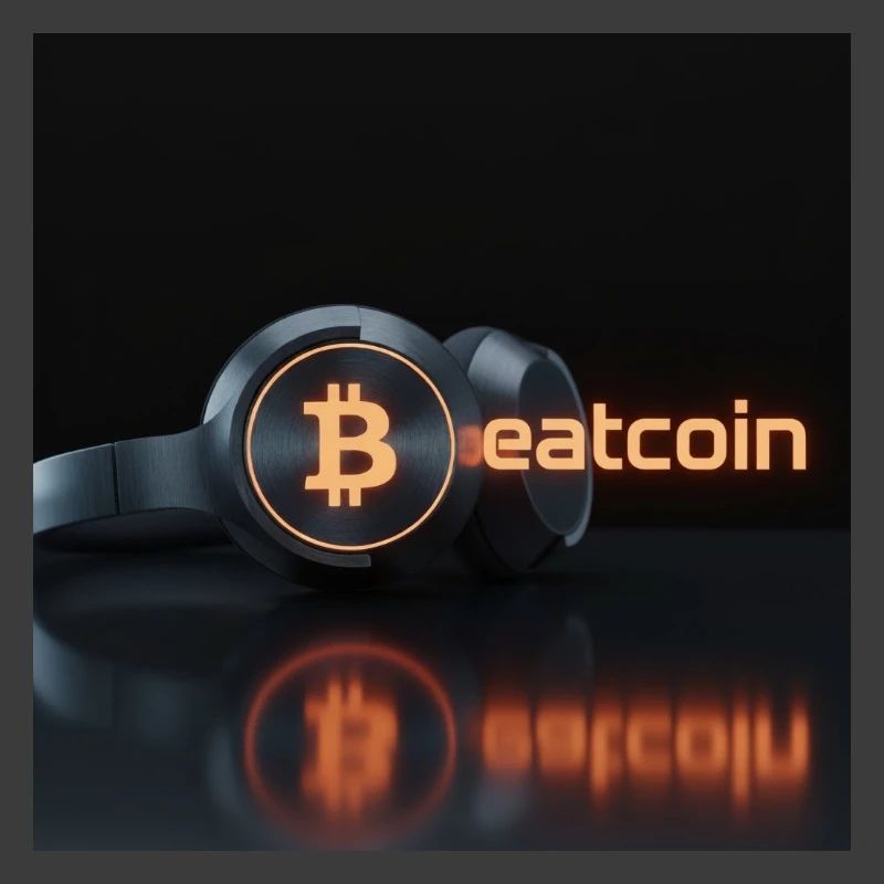 Beatcoin Neon Bitcoin Kopfhörer