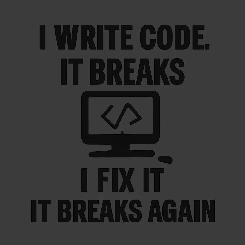 J’écris du code – T-shirt de programmeur drôle