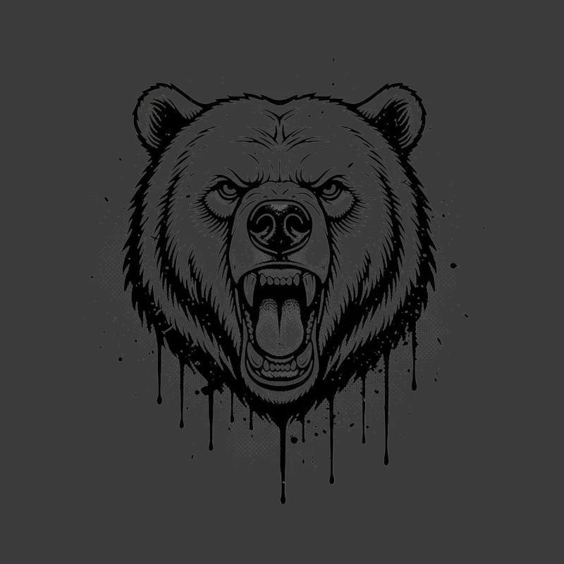 Bär Brüllendes Design