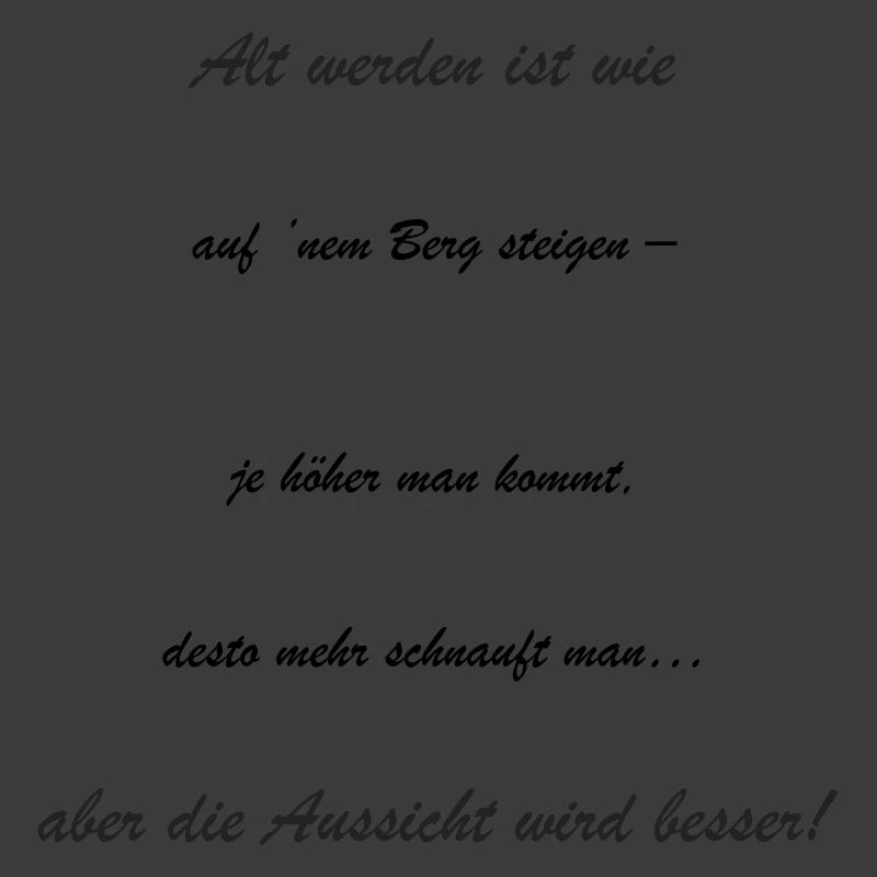 Altwerden: Die Aussicht Wird Besser