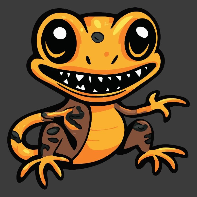Lizard Halloween Comic Funny
