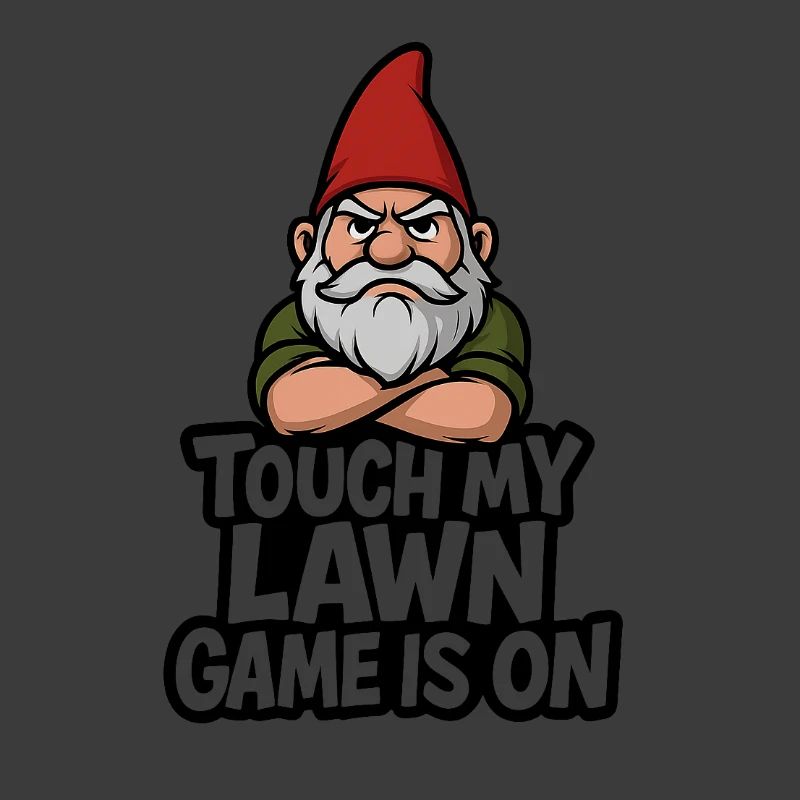 Gartenzwerg Drohgebärde Touch Lawn