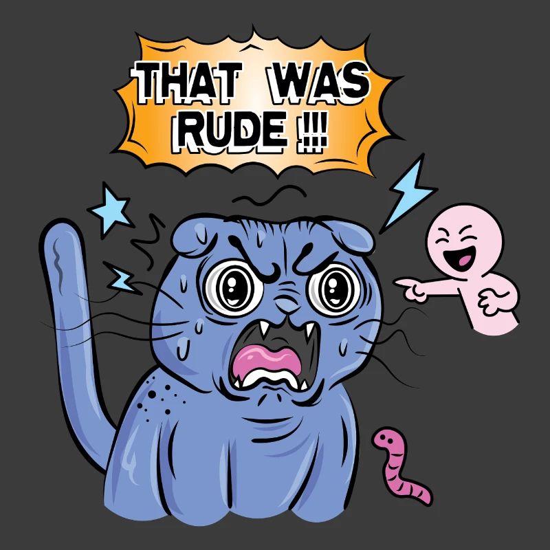 Angry Cat Screams at Expression