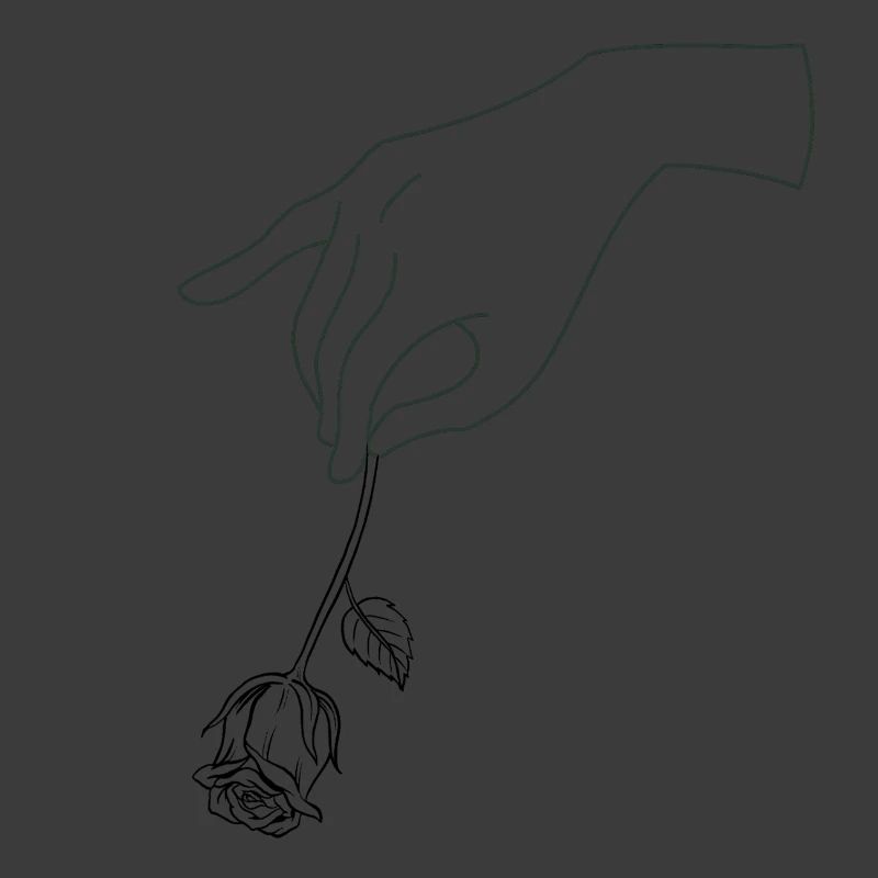 Hand mit Blume