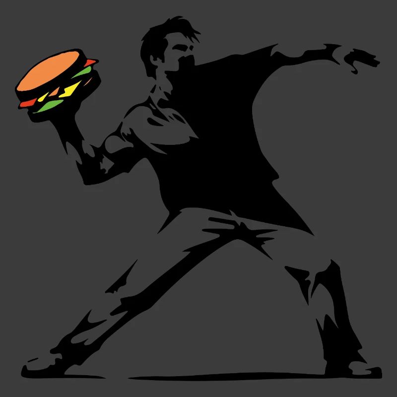 Hamburger Pop Art Burst