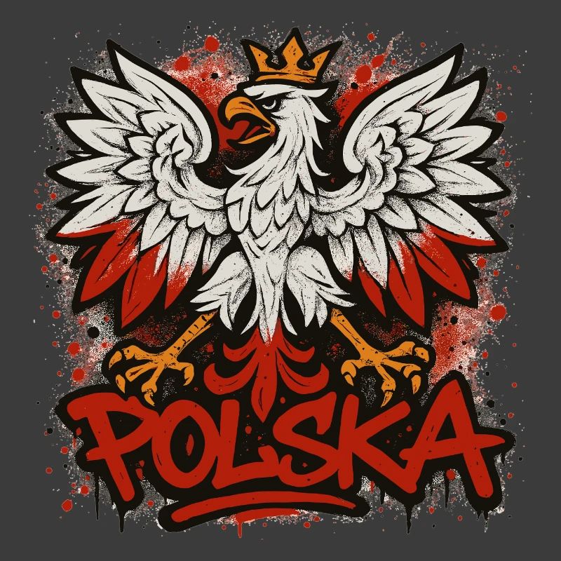 Poland Polska Eagle Flag Flag Graffiti Gift