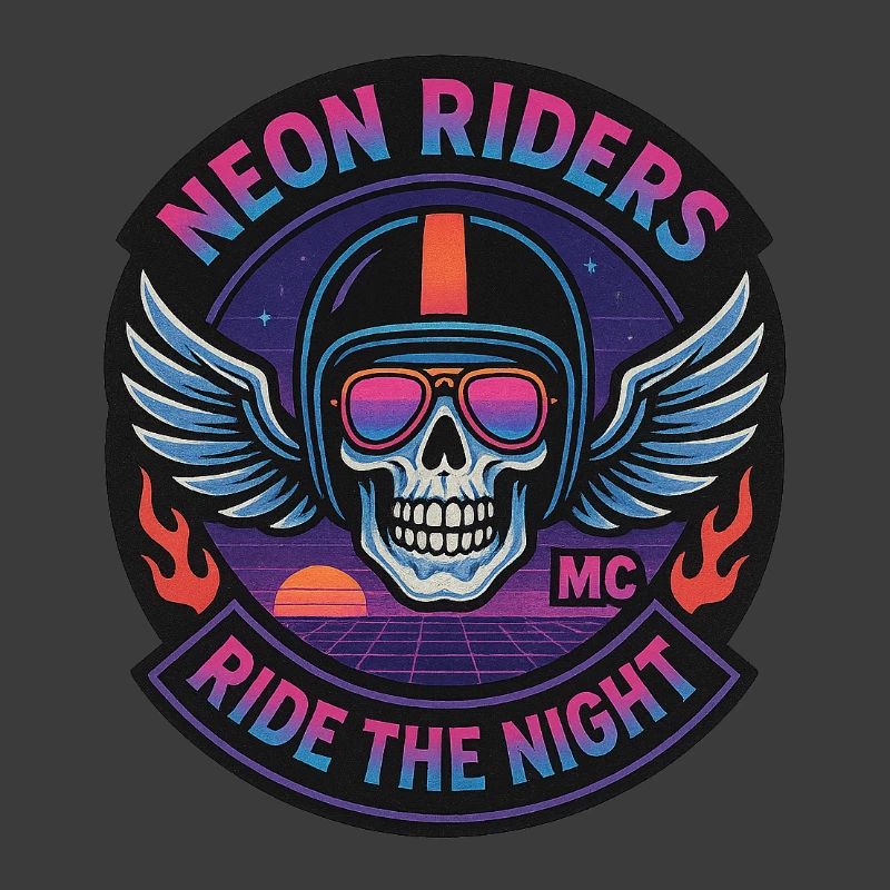 Neon Riders MC Skull