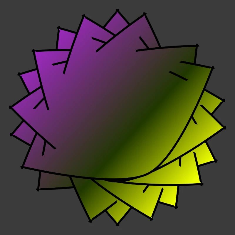 Gradient Leaf Spiral