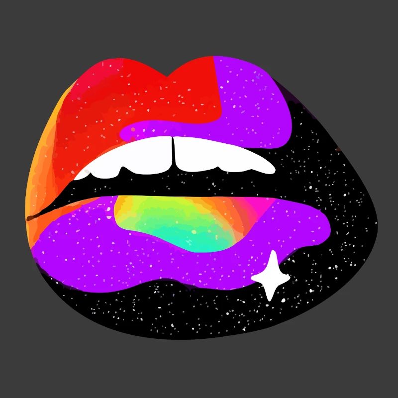 Kosmische Regenbogenlippen