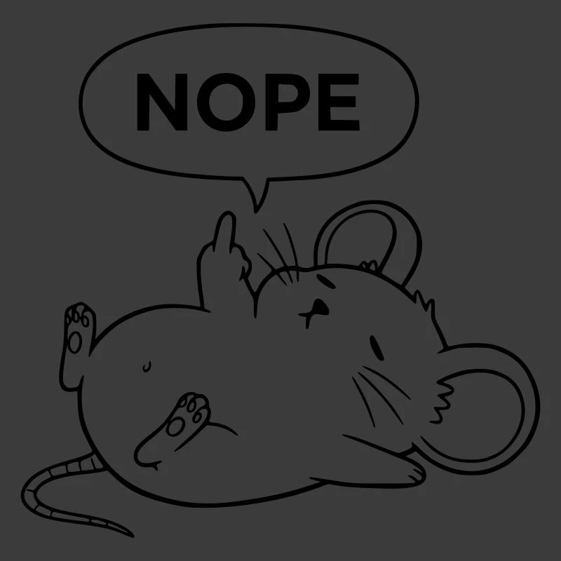 Nope Mouse | Déclaration de doigt d’honneur effronté