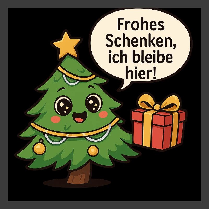 Fröhliches Schenken Weihnachtsbaum