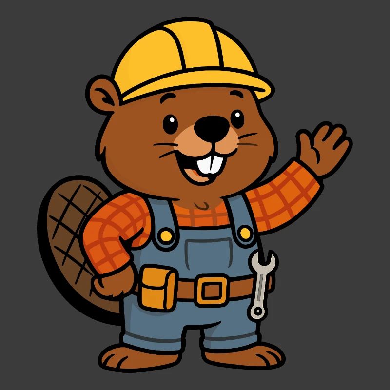 Beaver Construction Worker Bob Helm Hello Planbuilder