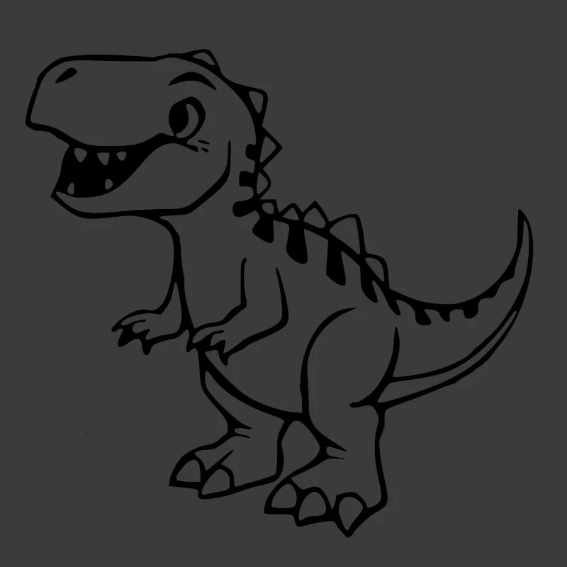 Dinosaurier schwarz