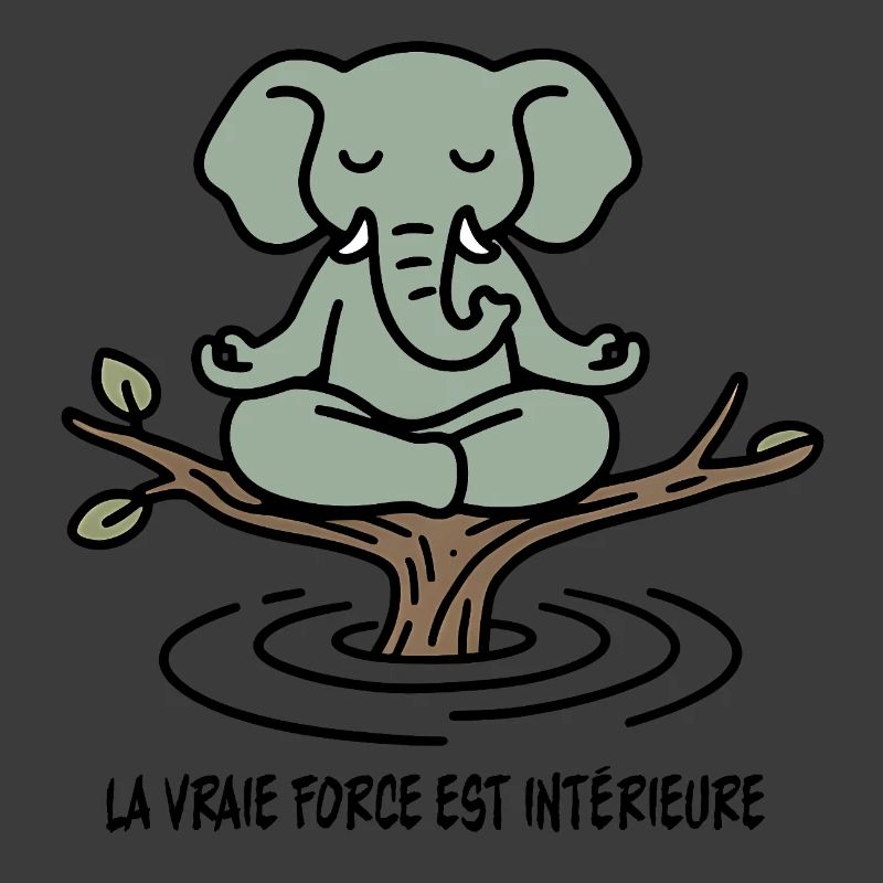 Zen-Elefant auf Ast