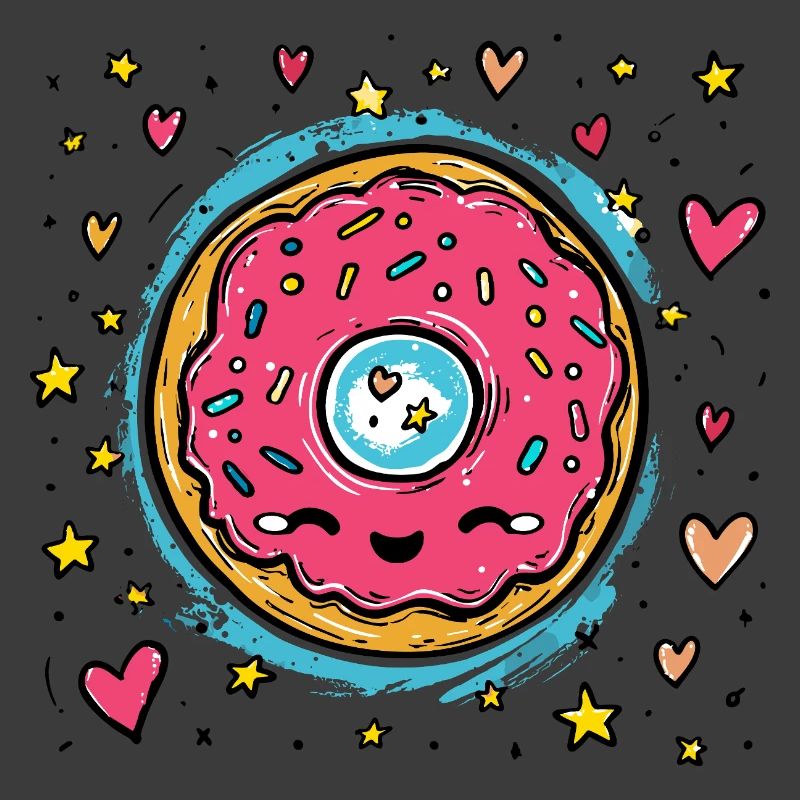 Kawaii Donut Sternenring