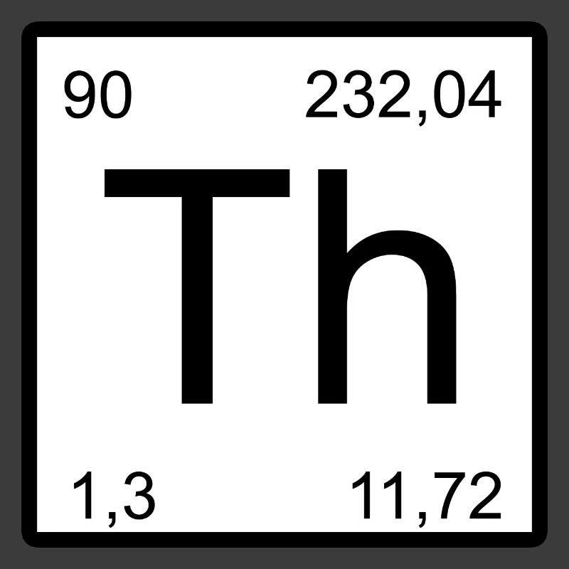 Th Thorium Element Icon Artwork