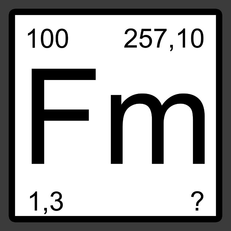 Conception de la table de période du fermium