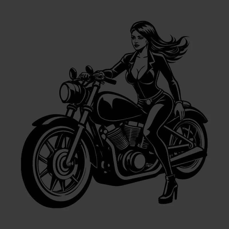Sexy Motorradmädchen