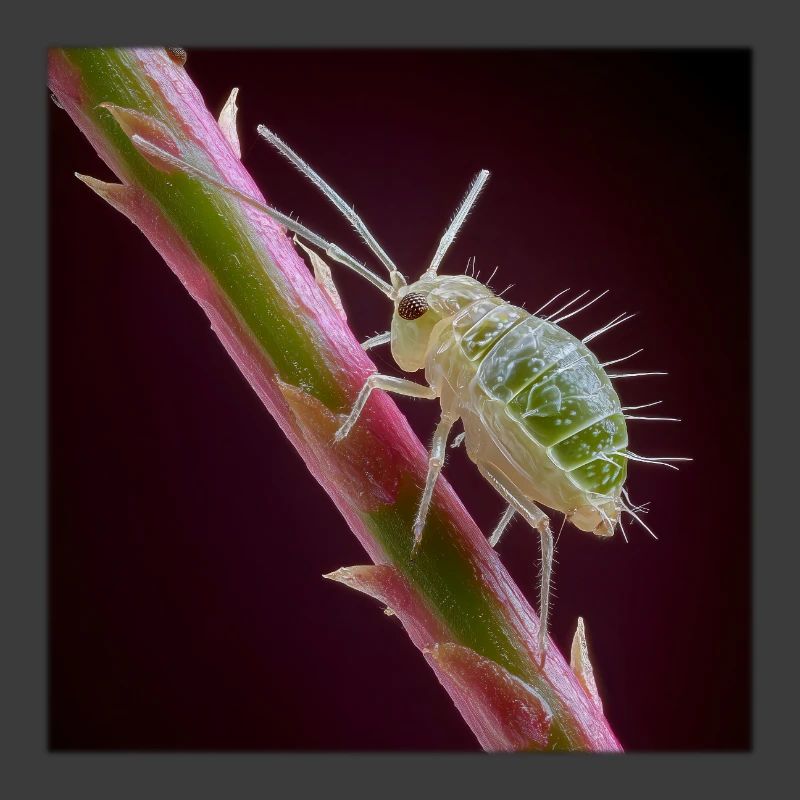Macro des pucerons verts – Conception d’insectes exotiques