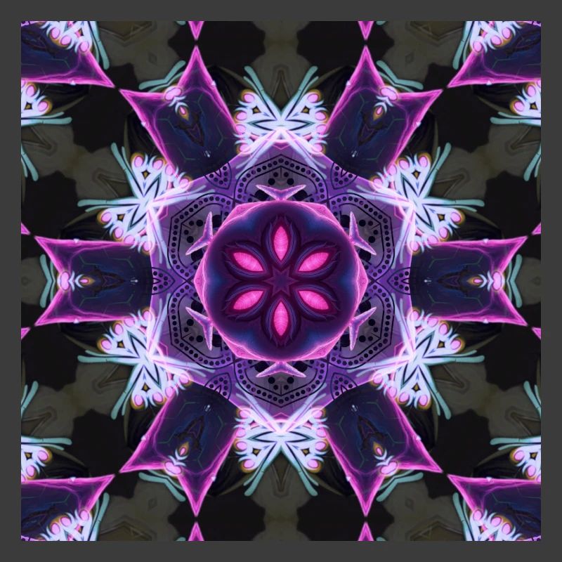 Neon Mandala Kaleidoskop
