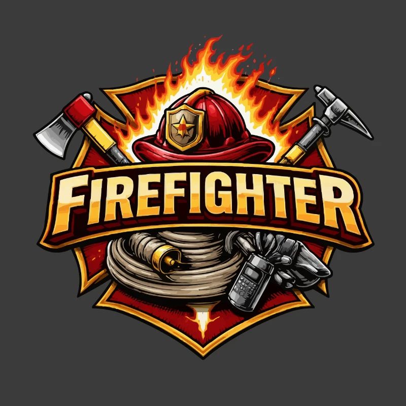 Firefighter Hero Emblem Fire Brigade