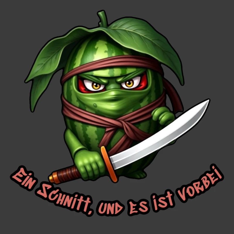 Ninja pastèque avec l’épée