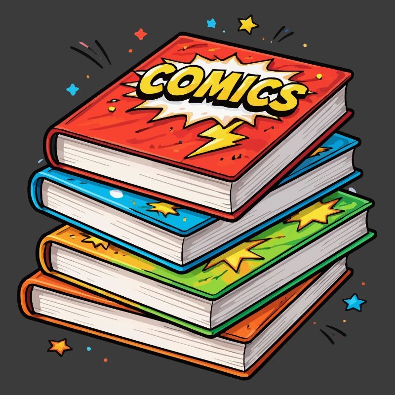 Comic-Stapel Bücher
