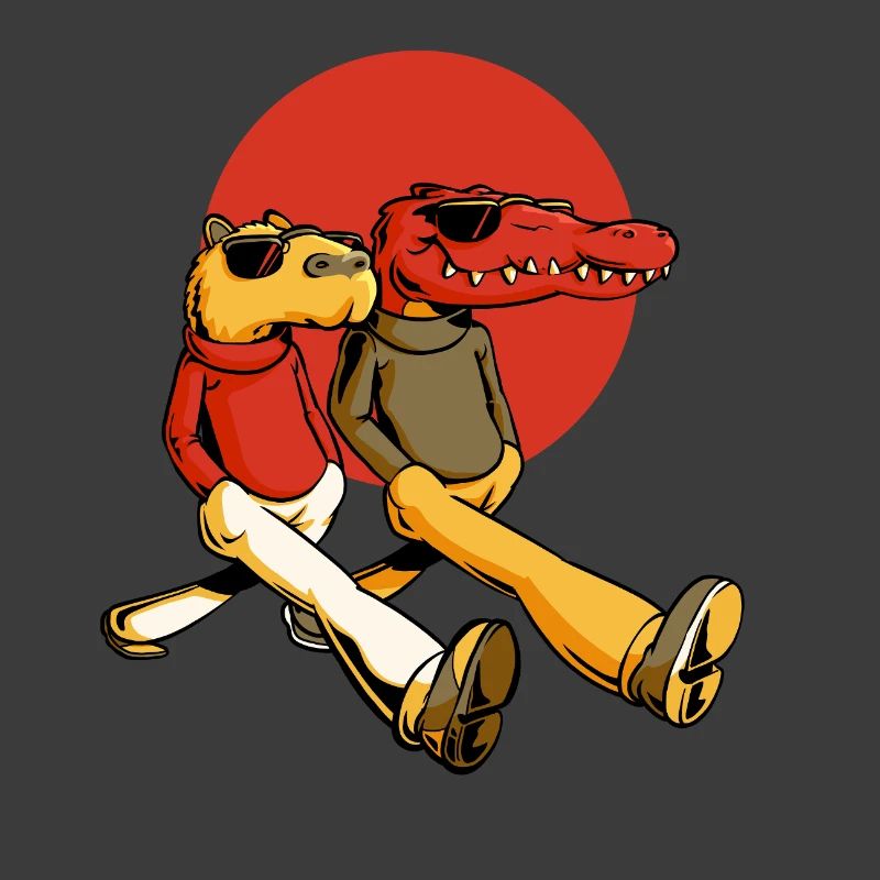 Capybara und Gator