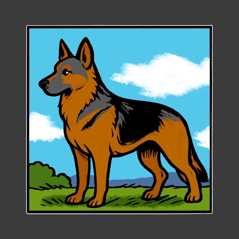 Deutscher Schäferhund Rassehund Geschenk