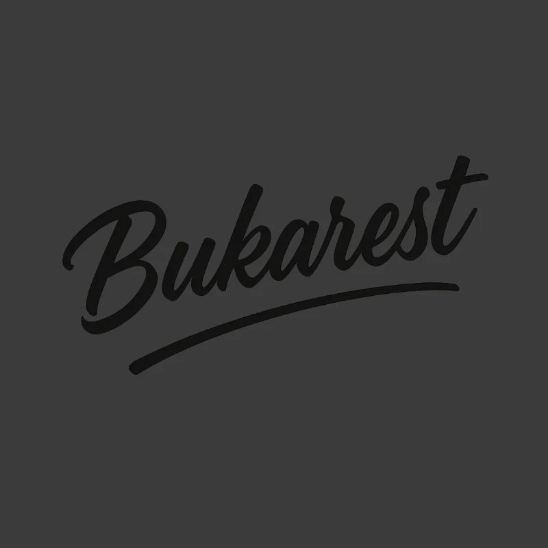 Bukarest Script Vintage Logo