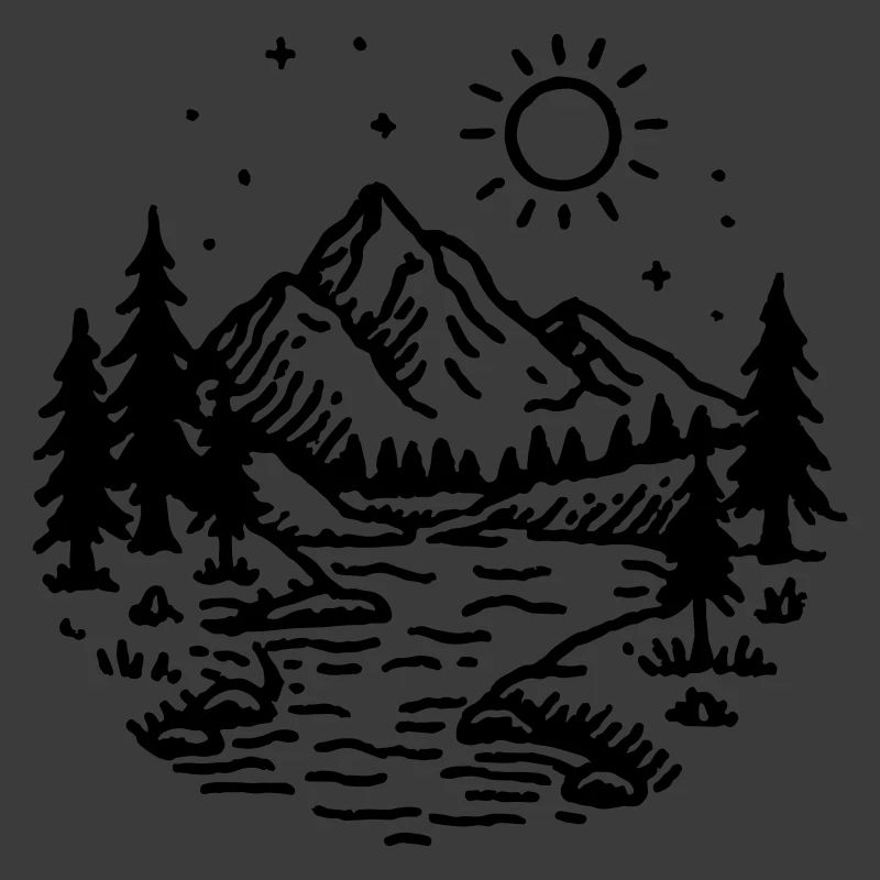 Berge Landschaft Wald