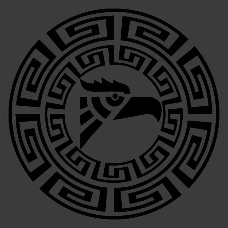 Schwarzer Adler-Emblem