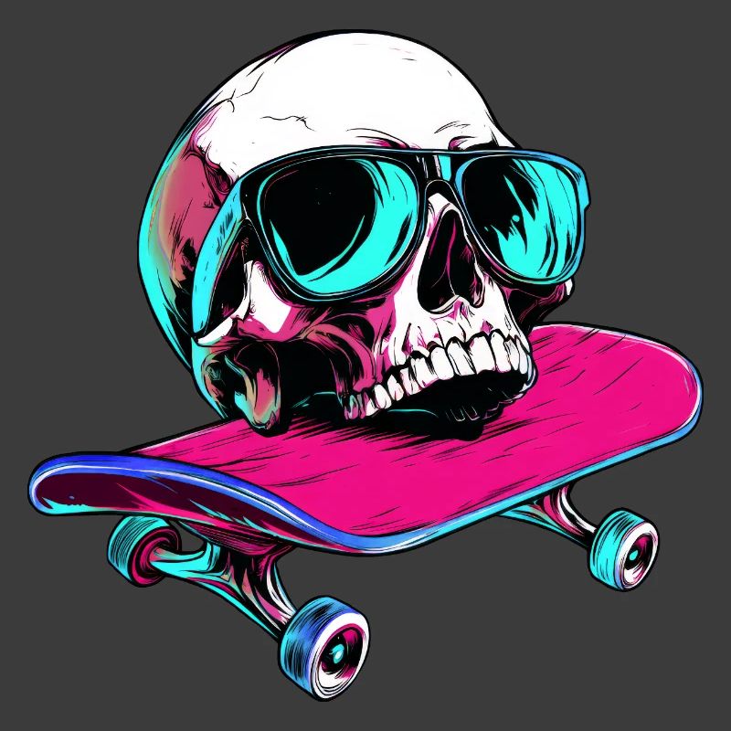 Totenköpfe Skateboard - 1990