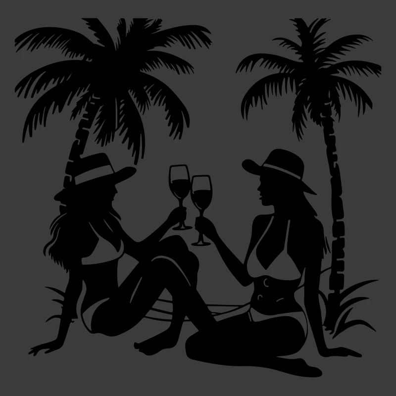 Mädels Urlaub Palmen