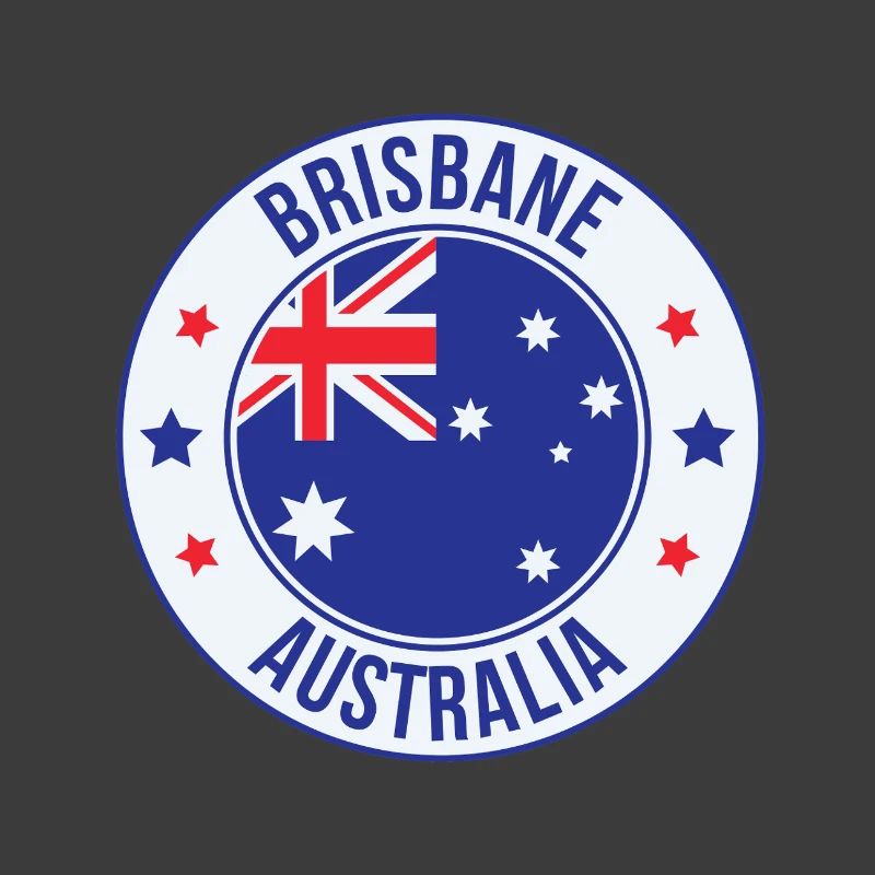 Brisbane Australien Emblem-Abzeichen