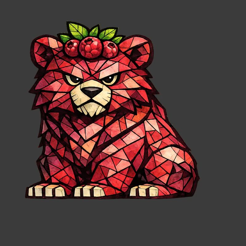 Raspberry Bear Cubism Version