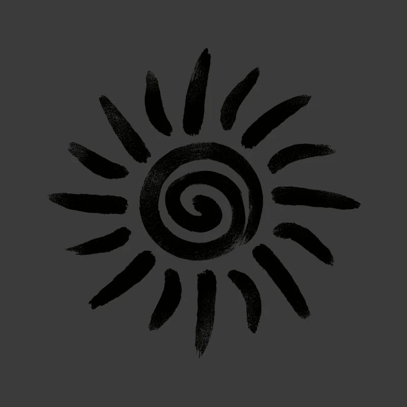 Minimalistisches Sonnensymbol