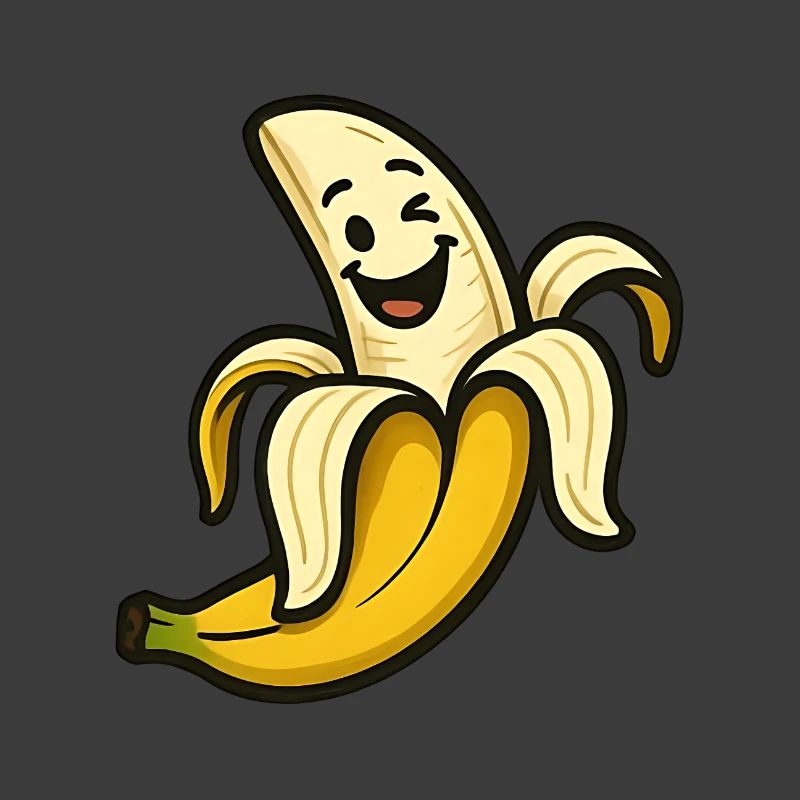 Lustige Lächelnde Banane